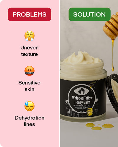100% Organic Whipped Beef Tallow + Manuka Honey