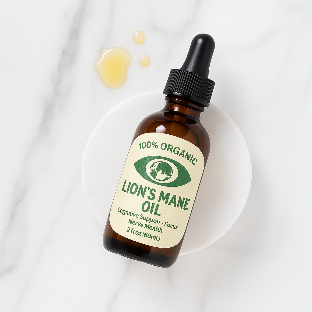 100% Organic Lions Mane Oil
