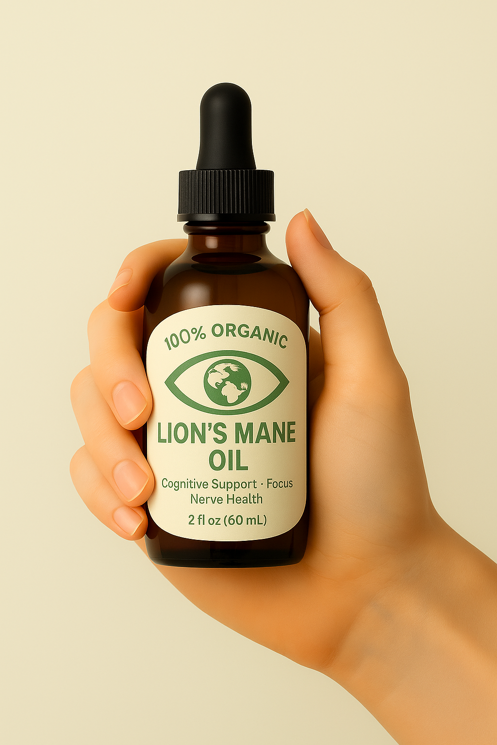 100% Organic Lions Mane Oil