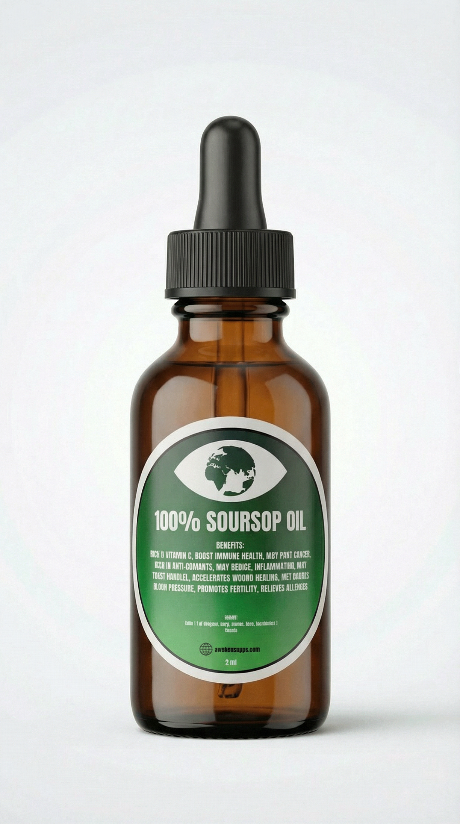 100% Organic Soursop Oil (Dr. Sebi Approved)
